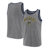 Milwaukee Brewers Primary Tank Top - Heather Gray