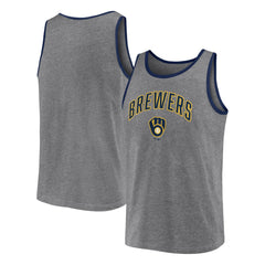 Milwaukee Brewers Primary Tank Top - Heather Gray