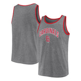 St. Louis Cardinals Primary Tank Top - Heather Gray