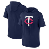 Minnesota Twins Short Sleeve Hoodie T-Shirt - Navy