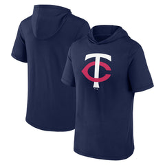Minnesota Twins Short Sleeve Hoodie T-Shirt - Navy