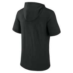Chicago White Sox Short Sleeve Hoodie T-Shirt - Black