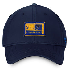 St. Louis Blues Fanatics Authentic Pro Training Camp Flex Hat – Navy