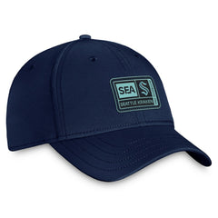 Seattle Kraken Fanatics Authentic Pro Training Camp Flex Hat – Deep Sea Blue