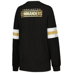 Washington Commanders The Wild Collective Women's Long Sleeve T-Shirt - Black discount