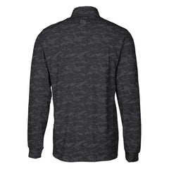 Pittsburgh Pirates Cutter & Buck Big & Tall Traverse Camo Print Stretch Quarter-Zip Pullover Top - Black