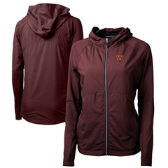 Washington Commanders Cutter & Buck Women's Adapt Eco Knit Hybrid Recycled Full-Zip Hoodie - Burgundy cheap