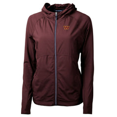 Washington Commanders Cutter & Buck Women's Adapt Eco Knit Hybrid Recycled Full-Zip Hoodie - Burgundy cheap