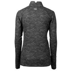 Minnesota Vikings Cutter & Buck Women's Traverse Camo Print Stretch Quarter-Zip Pullover Top - Black on sale