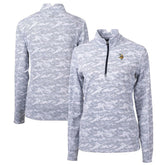 Minnesota Vikings Cutter & Buck Women's Traverse Camo Print Stretch Quarter-Zip Pullover Top - Charcoal discount