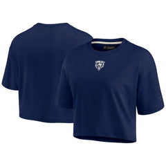 Chicago Bears Women's Elements Super Soft Boxy Cropped T-Shirt - Navy sale