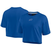 Buffalo Bills Women's Elements Super Soft Boxy Cropped T-Shirt - Royal on sale