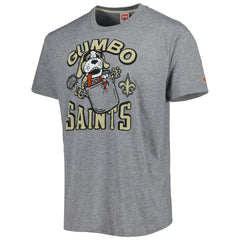 New Orleans Saints Homage Gumbo Hyper Local Tri-Blend T-Shirt - Gray discount