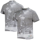 Larry Johnson Charlotte Hornets Above The Rim T-Shirt - Heather Gray | Mitchell & Ness for sale
