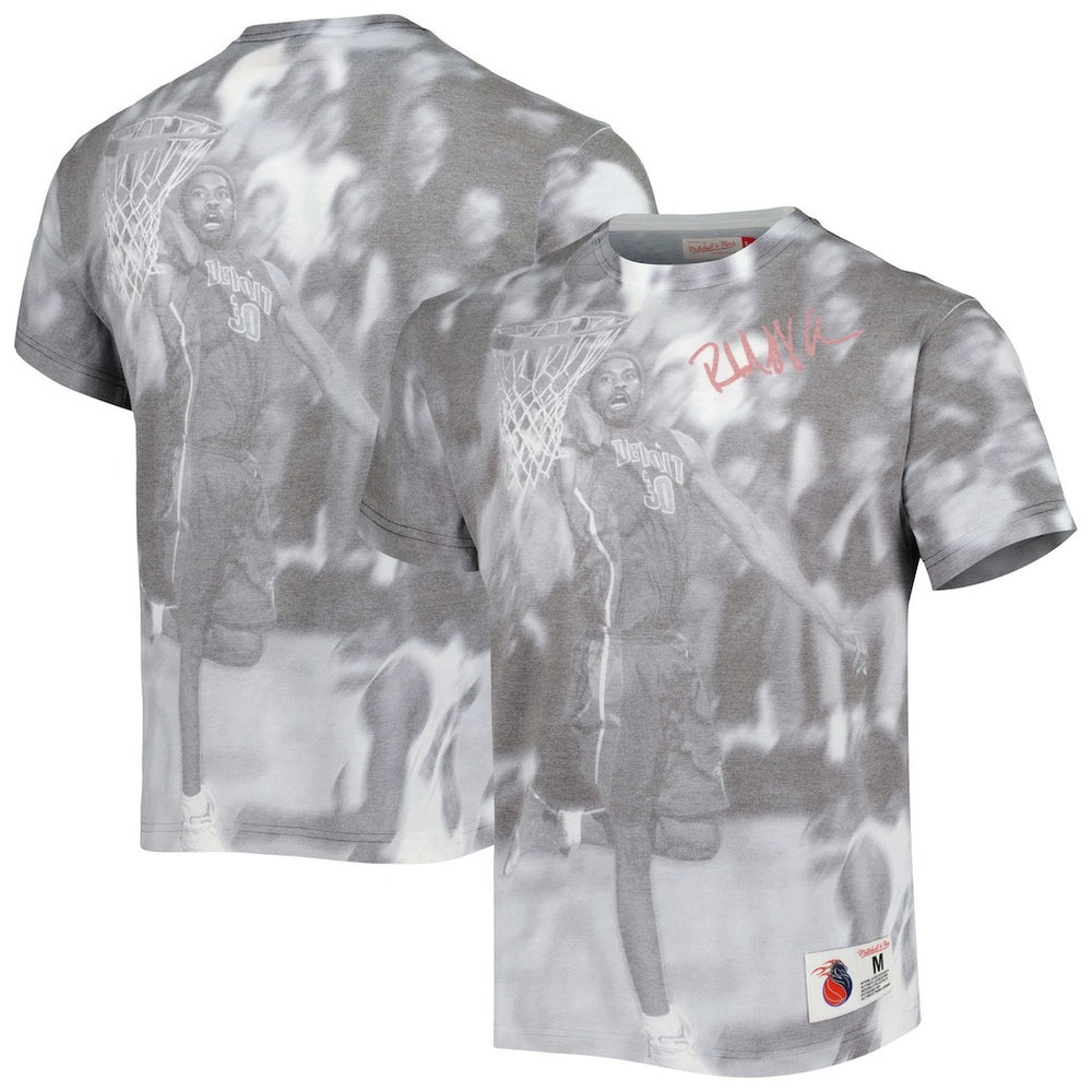 Rasheed Wallace Detroit Pistons Above The Rim T-Shirt sale - Heather Gray | Mitchell & Ness outlet