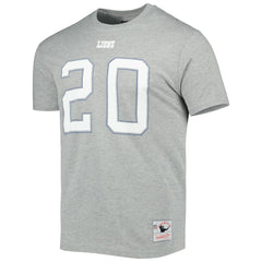 Barry Sanders Detroit Lions Retired Player Logo Name & Number T-Shirt - Gray online