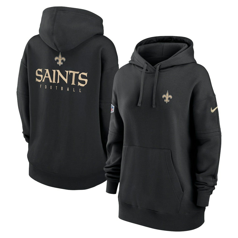 New Orleans Saints Women's 2023 Sideline Club Fleece Pullover Hoodie - Black | Nike on sale