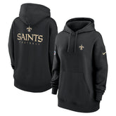 New Orleans Saints Women's 2023 Sideline Club Fleece Pullover Hoodie - Black | Nike on sale
