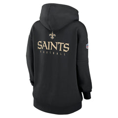 New Orleans Saints Women's 2023 Sideline Club Fleece Pullover Hoodie - Black | Nike on sale