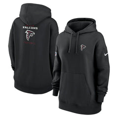 Atlanta Falcons Women's 2023 Sideline Club Fleece Pullover Hoodie - Black | Nike outlet