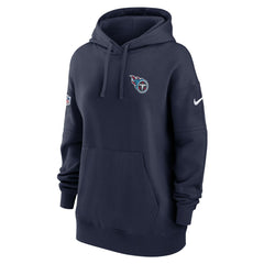 Tennessee Titans Women's 2023 Sideline Club Fleece Pullover Hoodie - Navy | Nike for sale