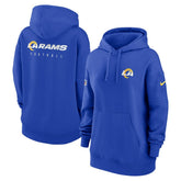 Los Angeles Rams Women's 2023 Sideline Club Fleece Pullover Hoodie - Royal | Nike cheap