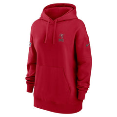 Tampa Bay Buccaneers Women's 2023 Sideline Club Fleece Pullover Hoodie - Red | Nike discount