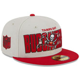 Tampa Bay Buccaneers New Era 2023 NFL Draft On Stage 59FIFTY Fitted Hat - Stone/Red discount