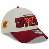 Washington Commanders New Era 2023 NFL Draft 39THIRTY Flex Hat - Stone/Burgundy for sale