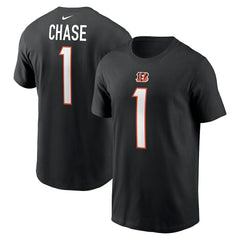 Ja'Marr Chase Cincinnati Bengals Player Name & Number T-Shirt - Black | Nike for sale