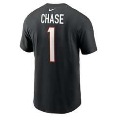 Ja'Marr Chase Cincinnati Bengals Player Name & Number T-Shirt - Black | Nike for sale