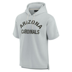 Arizona Cardinals Unisex Elements Super Soft Fleece Short Sleeve Pullover Hoodie - Gray sale