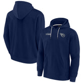 Tennessee Titans Unisex Elements Super Soft Fleece Pullover Hoodie - Navy for sale
