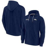 Denver Broncos Unisex Elements Super Soft Fleece Pullover Hoodie - Navy on sale
