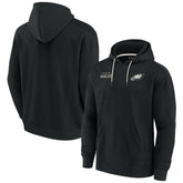 Philadelphia Eagles Unisex Elements Super Soft Fleece Pullover Hoodie - Black for sale