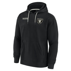Las Vegas Raiders Unisex Elements Super Soft Fleece Pullover Hoodie - Black on sale