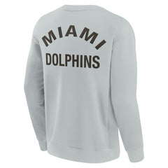 Miami Dolphins Unisex Elements Super Soft Pullover Sweatshirt - Gray outlet