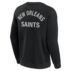 New Orleans Saints Unisex Elements Super Soft Pullover Sweatshirt - Black cheap