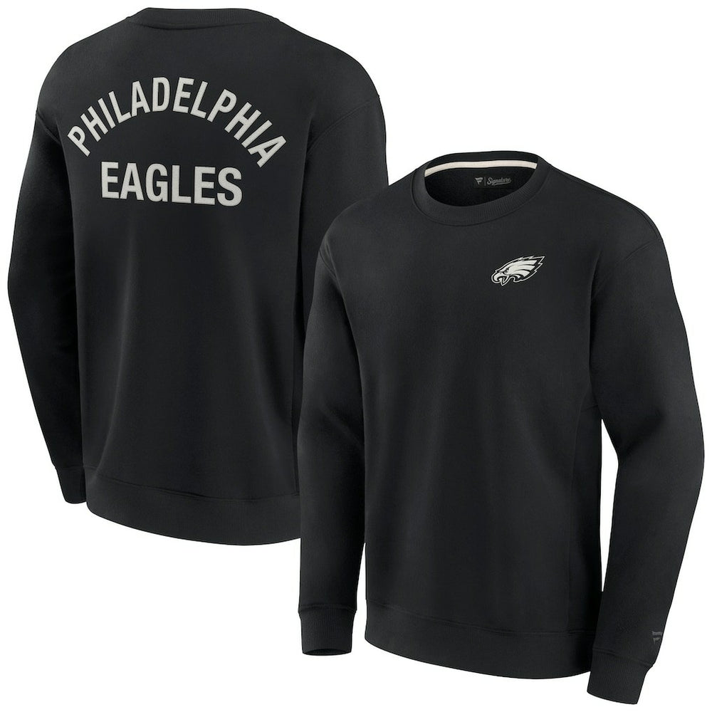 Philadelphia Eagles Unisex Elements Super Soft Pullover Sweatshirt - Black online