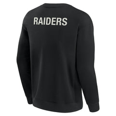 Las Vegas Raiders Unisex Elements Super Soft Pullover Sweatshirt - Black on sale