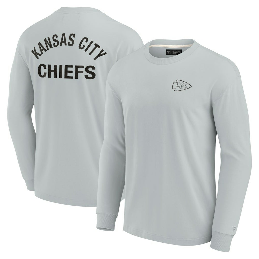 Kansas City Chiefs Unisex Elements Super Soft Long Sleeve T-Shirt - Gray outlet