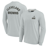 Cleveland Browns Unisex Elements Super Soft Long Sleeve T-Shirt - Gray sale