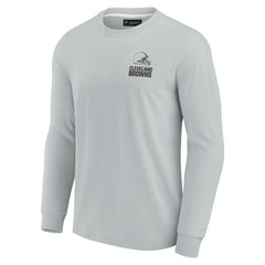 Cleveland Browns Unisex Elements Super Soft Long Sleeve T-Shirt - Gray sale