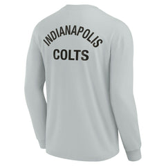 Indianapolis Colts Unisex Elements Super Soft Long Sleeve T-Shirt - Gray for sale