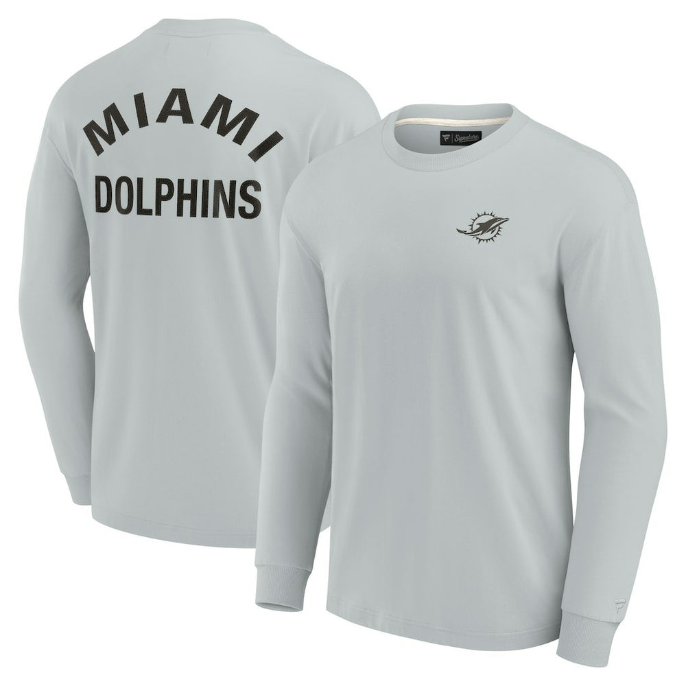 Miami Dolphins Unisex Elements Super Soft Long Sleeve T-Shirt - Gray outlet