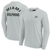 Miami Dolphins Unisex Elements Super Soft Long Sleeve T-Shirt - Gray outlet