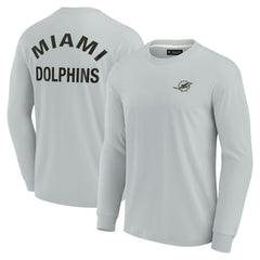 Miami Dolphins Unisex Elements Super Soft Long Sleeve T-Shirt - Gray outlet