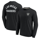 Las Vegas Raiders Unisex Elements Super Soft Long Sleeve T-Shirt - Black for sale