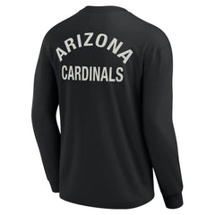 Arizona Cardinals Unisex Elements Super Soft Long Sleeve T-Shirt - Black cheap