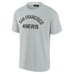 San Francisco 49ers Unisex Elements Super Soft Short Sleeve T-Shirt - Gray discount